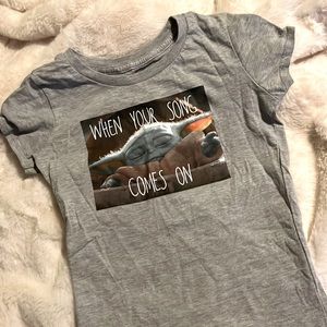 Kids meme Baby Yoda tee